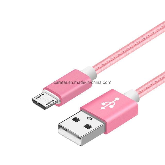 1m/2m Cell Phone Braided Charging for Phone USB Cable Fast Charger Cable