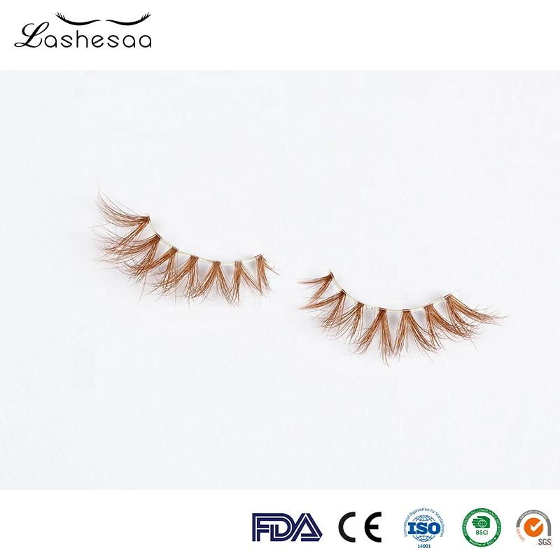 Mengfan China Synthetic Lashes Supplier Common Beautiful Akeup Artist Use Colored Eyelashes Eyelash Extension Ombre Color Eyelashe Extension