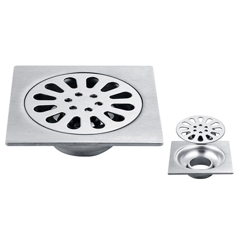 Bathroom Accessories Nickel Strainer Style 304 Stainless Steel Floor Drain