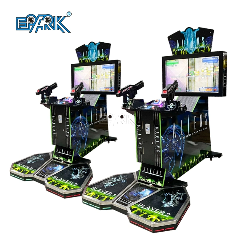 42" Aliens Extermination with Pedal Entertainment Shooting Games Arcade Video Machine