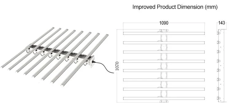 برنامج تشغيل Meanwell High Ppfd Full Spectrum Samsung Lm301h301b LED بقوة 800 واط شريط الإضاءة GROW