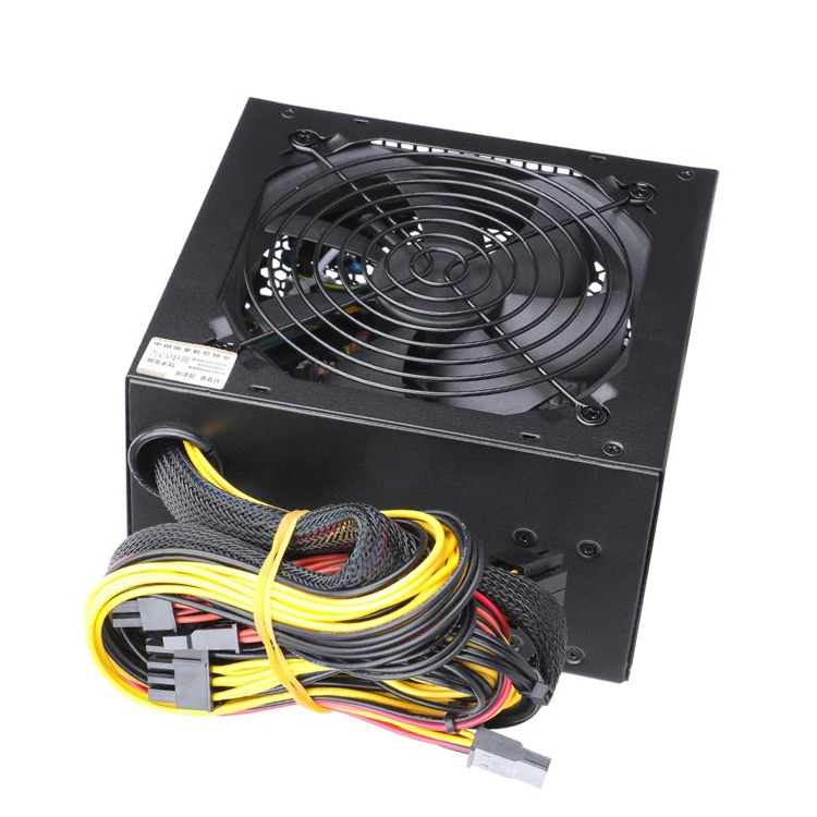 ATX 1600W Power Supply for 6 GPU Rig Ethereum Bitcoin Mining 80 Plus Gold 140mm Cooling Fan with 150cm Us Plug Adapter Cable