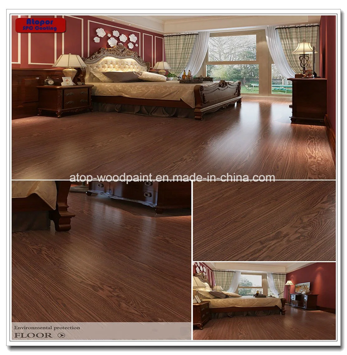 Anti-Scratching Waterproof Spc Flooring Coating