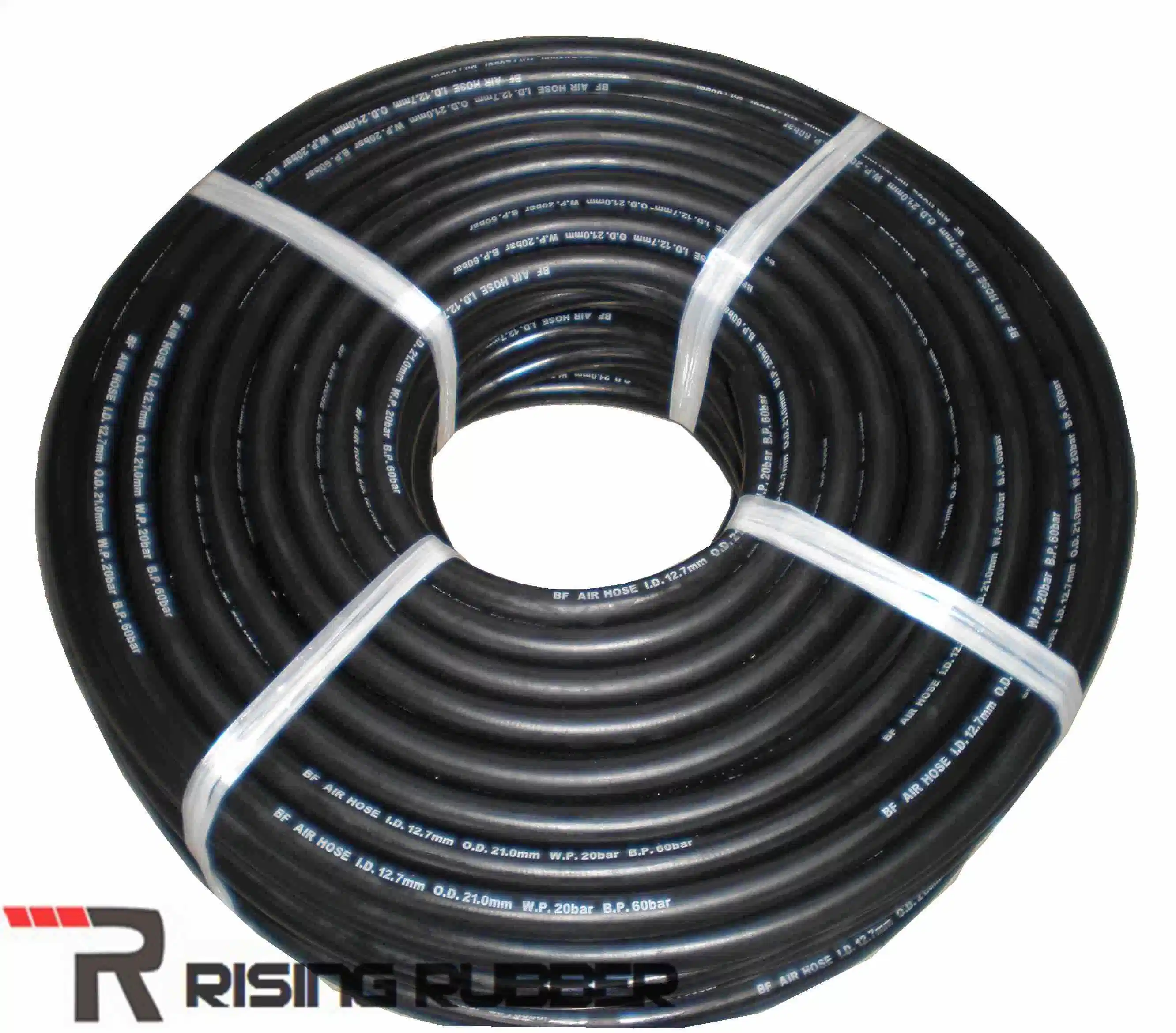 1/4" 30 Bar Flexible Smooth Surface Rubber Air Tube