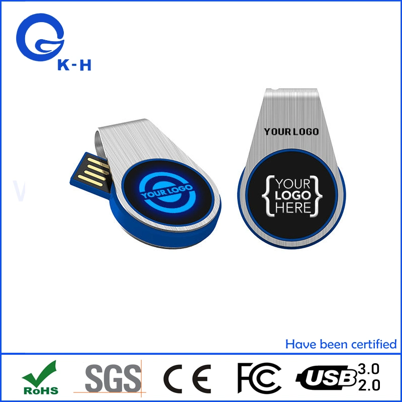 Lighten up LED Logo USB Flash Storage 4GB 8GB 16GB