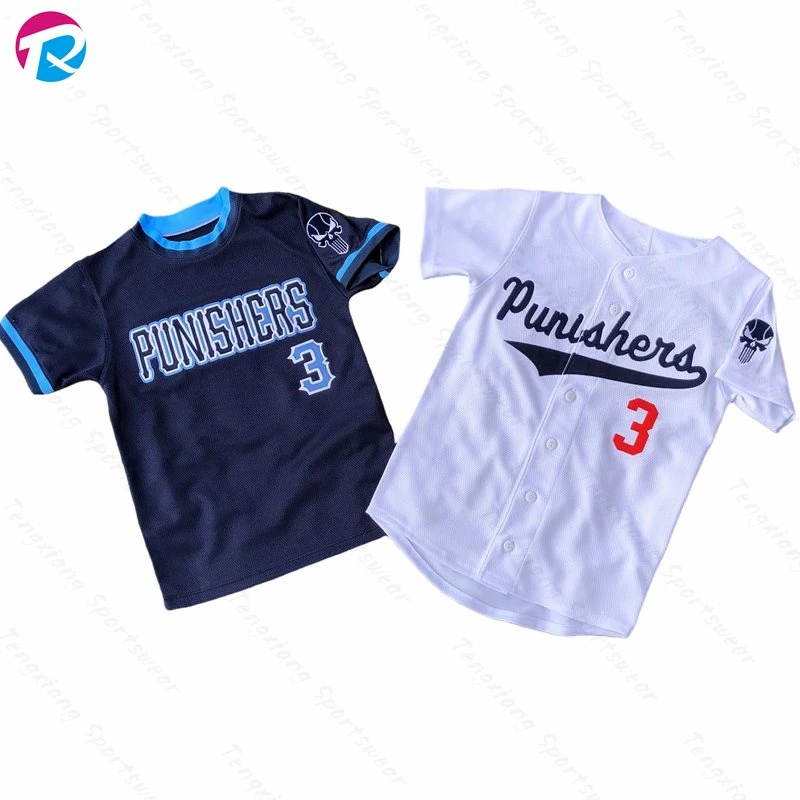 Personalizar bordado Béisbol estilo uniforme camisa al por mayor Beball en blanco barato Jersey