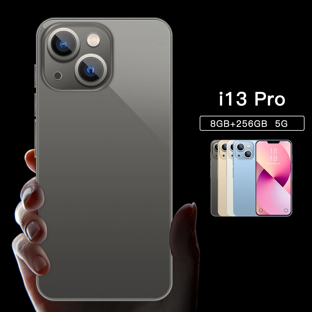 Original barato I 13 PRO Max 6.8 polegadas 256GB 108MP 4G 2 SIM tipo C MTK AMOLED Cell Music Camera Game Smartphone