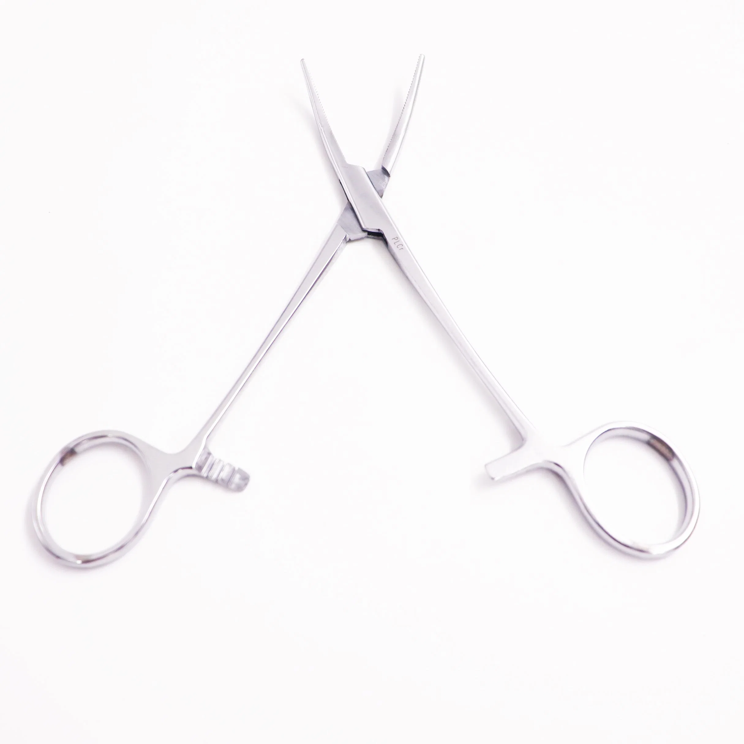 Surgical Medical Operating Device Hemostatic Forceps Plier of Curved Tips