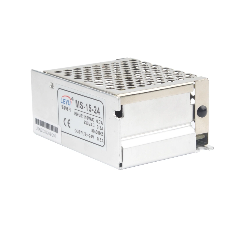 Ms-15-24 Caso Mini 24V 15W de salida de la única fuente de alimentación de conmutación