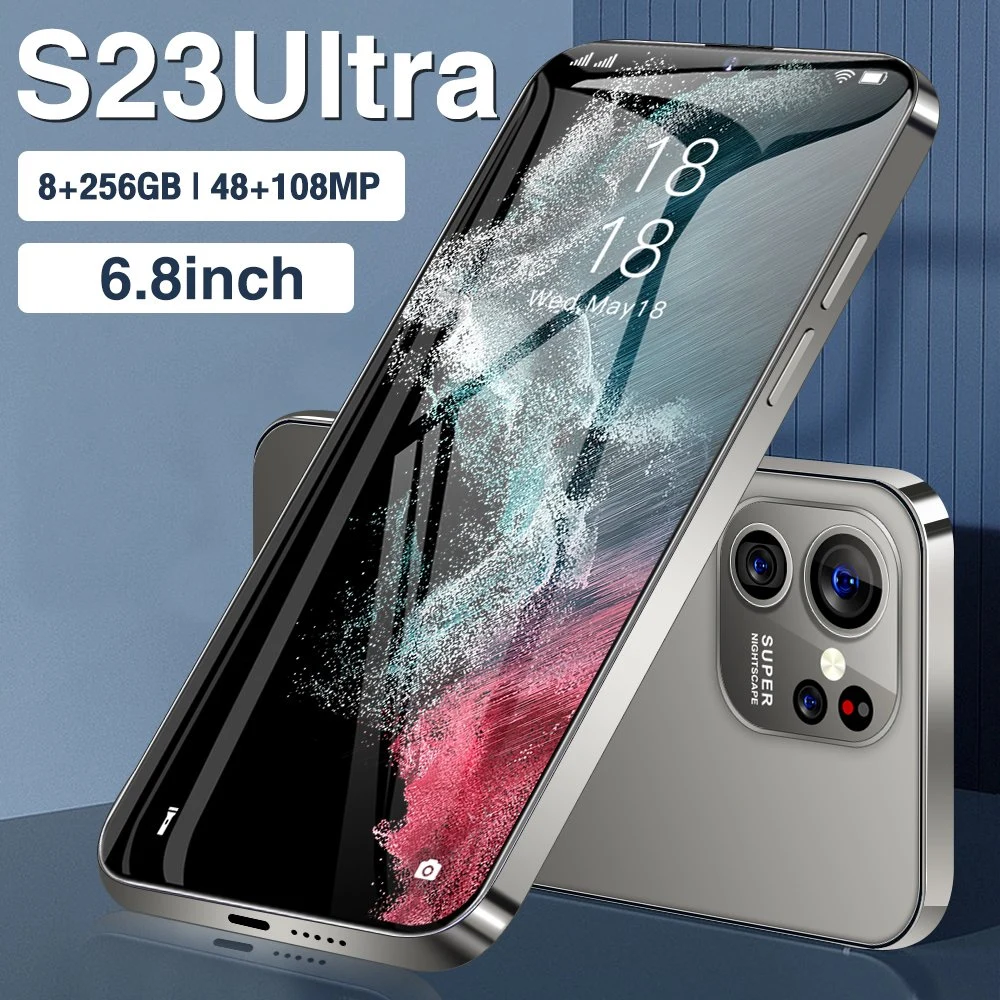 2023 New Face Unlock Smartphone 4G 5g LTE S23ultra 6.8 Inch High quality/High cost performance  Mobile Phone