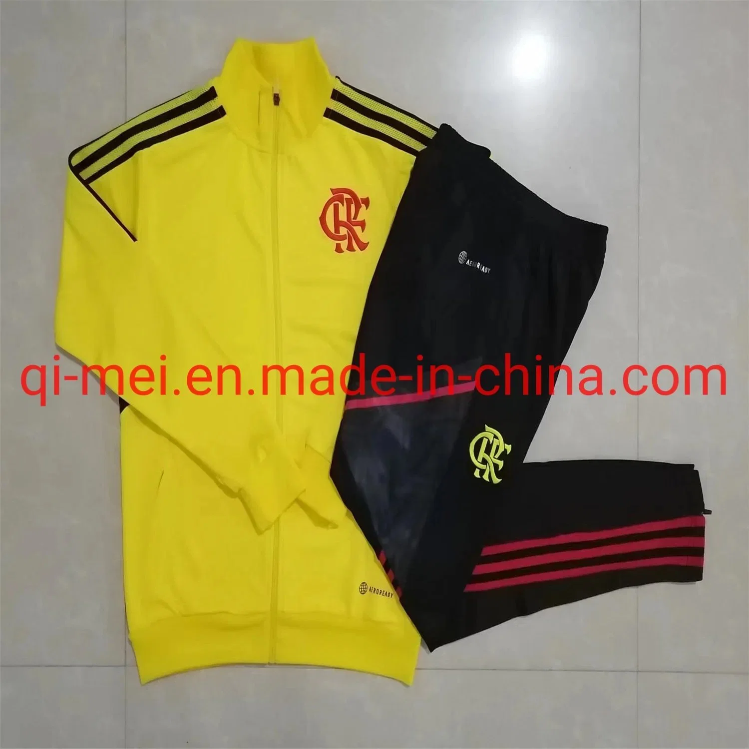 Cheap 22/23 Season Flamengo Sao Paulo Marseille Dortmund Full Zip Soccer Training Suits Tracksuits