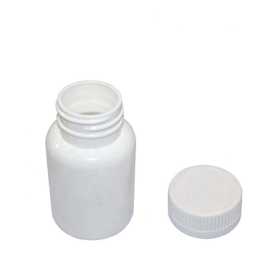 HDPE White Disposable Round Empty Plastic Pill Bottle for Medicine