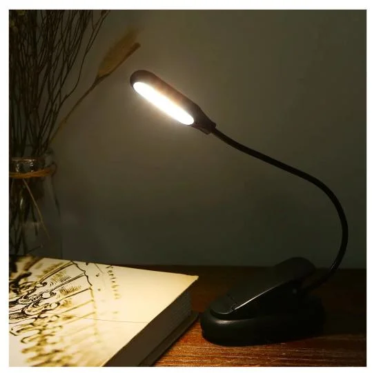 Braço ajustável dobra o LED Booklight de encaixe fácil e divertido, perfeito para Piano, Orquestra, Bookworms