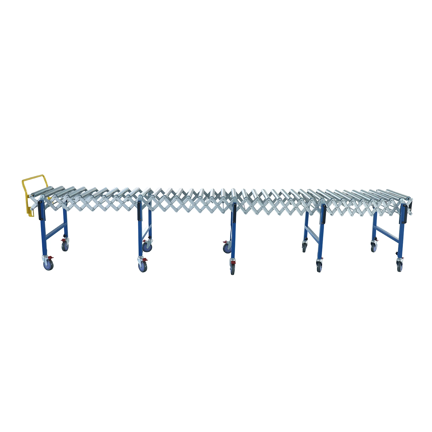 No Power Gravity Flexible Zinc Plated Steel Roller Conveyor