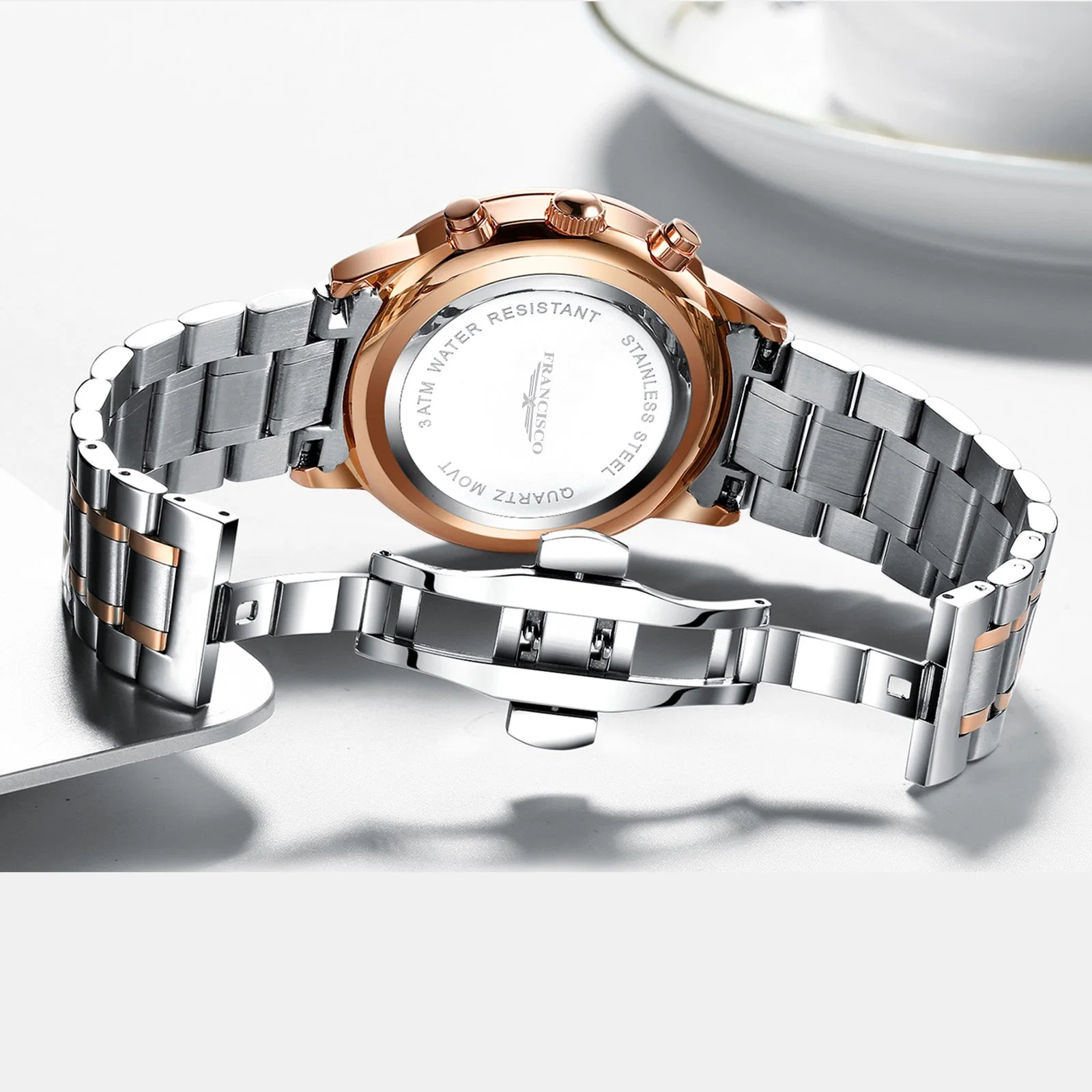 Großhandel/Lieferant Luxus Wasserdichte Uhr Mode Chronograph Men′ S Luxus Quarz Armbanduhr