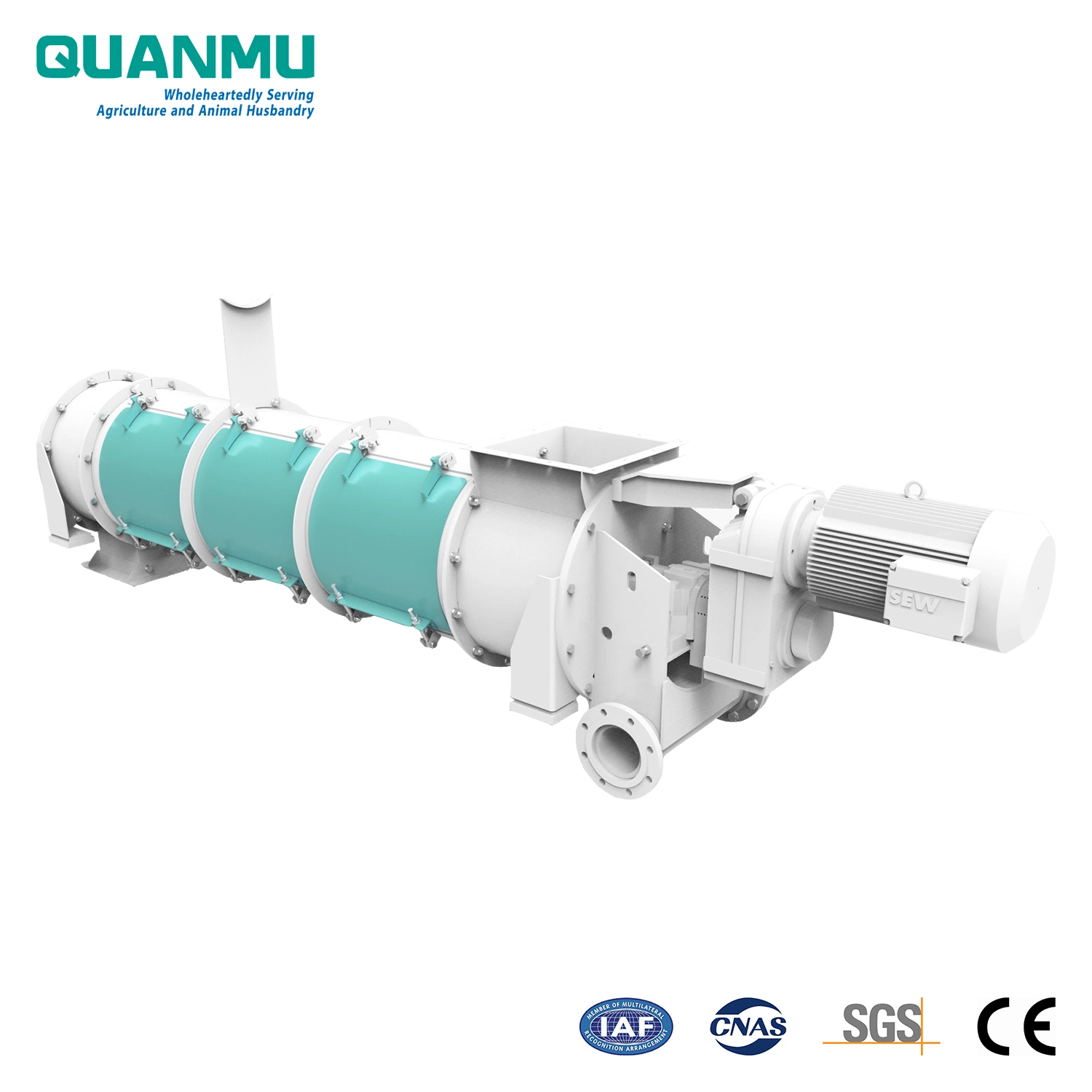 Cattle and Ruminant Animal Feed Paddle Steam Conditioner for Pellet Mill