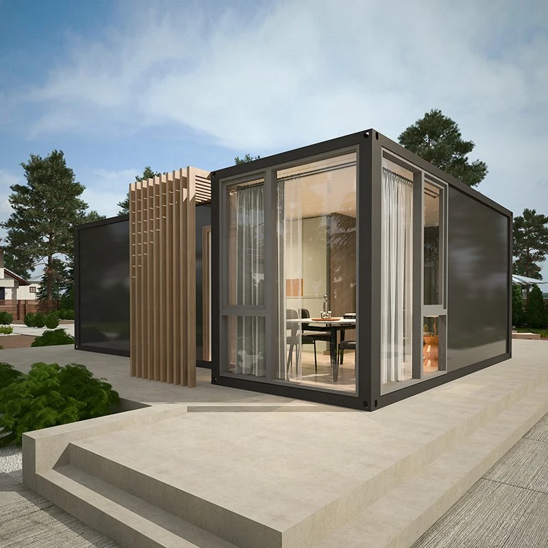 Luxury Resort Bungalow Modular Prefabricated Prefab Flat Pack Container House for Living Modern Steel Structure Building