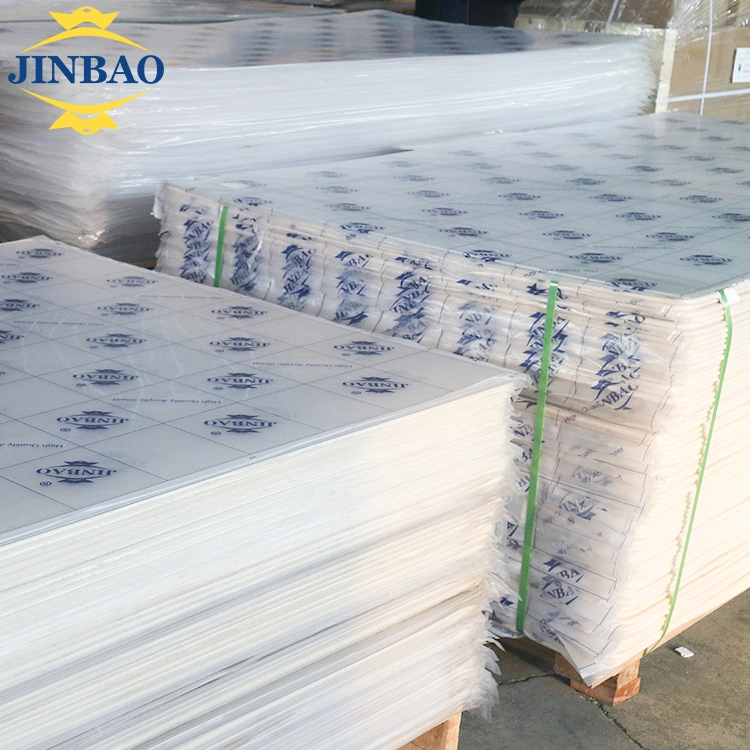 Jinbao 100% de color de 2,5 mm de PMMA 100mm gran secreción de la ampliación de lámina de acrílico resistente material de construcción