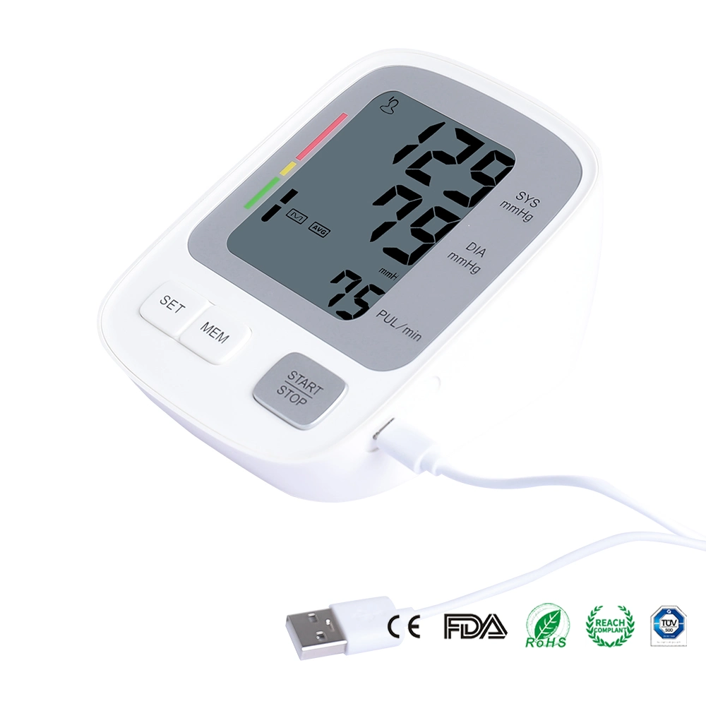 OEM Brand Automatic Digital Bp Monitor Electronic Sphygmomanometer Upper Arm Blood Pressure Monitor