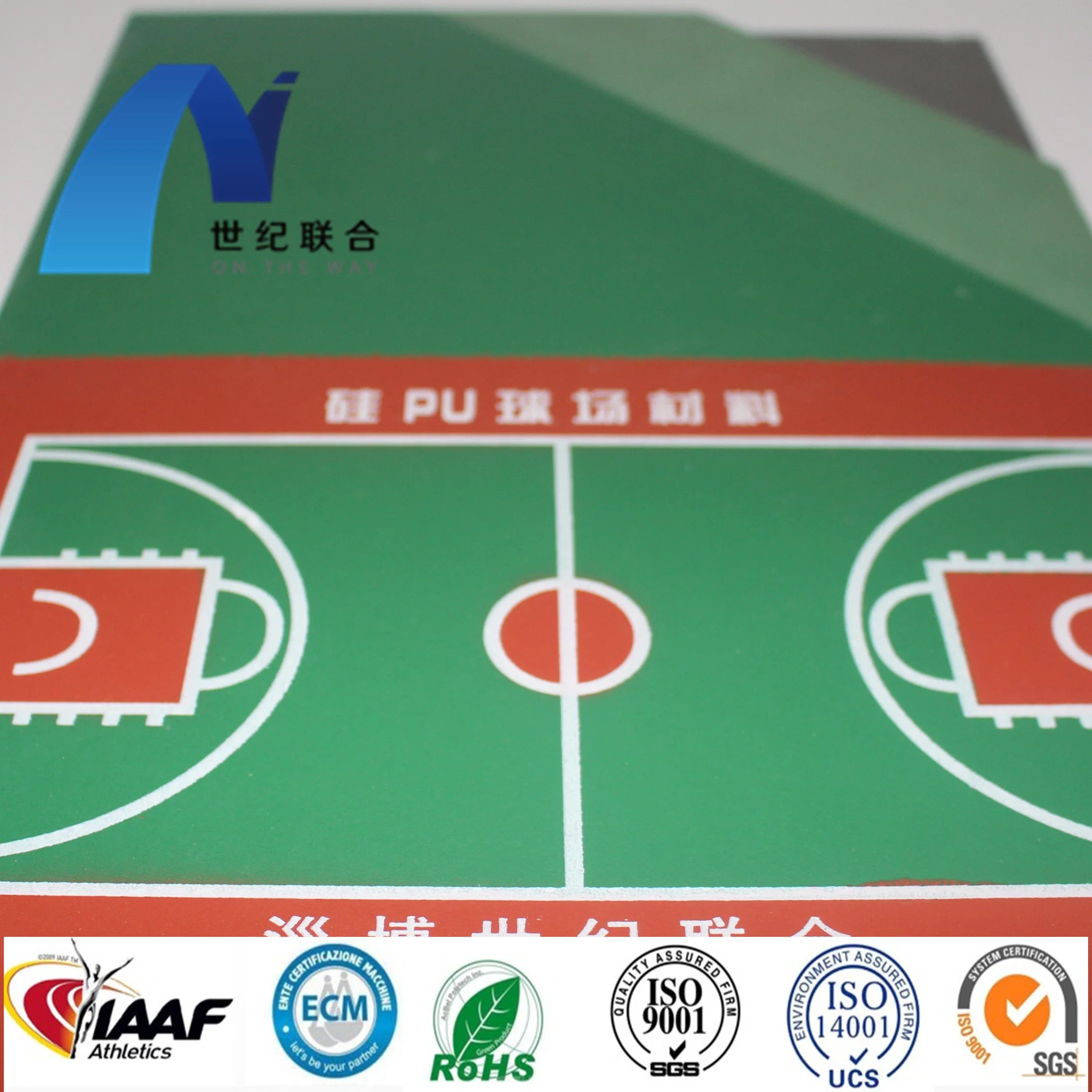 Professional Silicon PU Elastic Layer Qt Table Tennis Road Futsal Basketball Courts Sports Surface Flooring Athletic Running Track