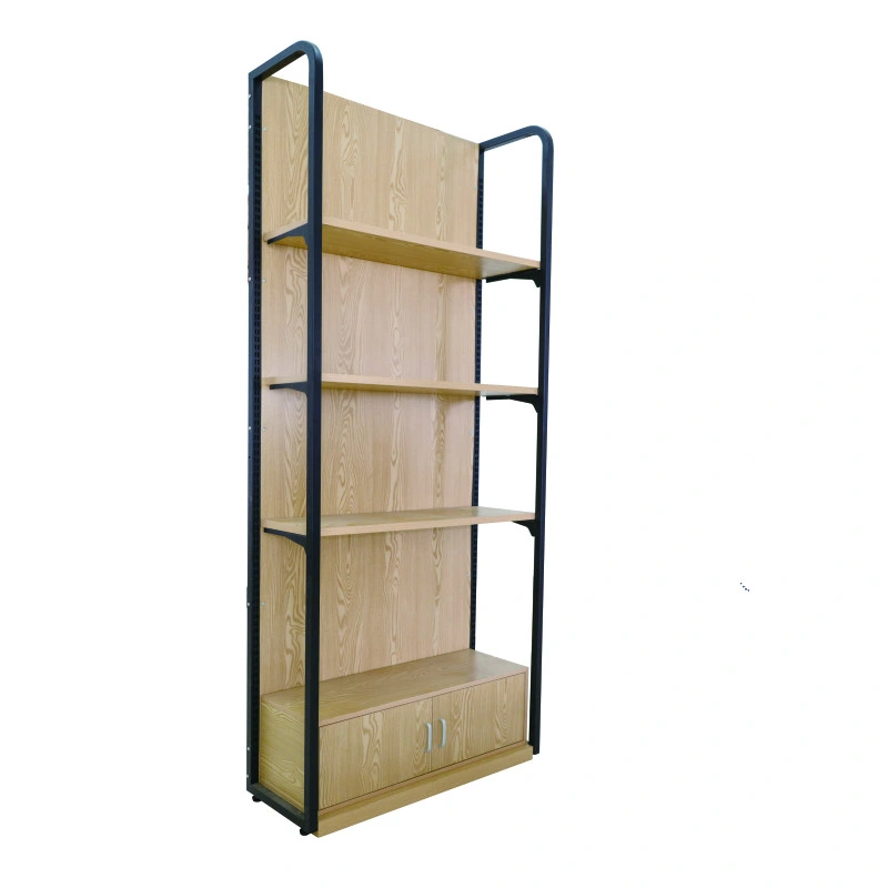 China Wholesale/Supplier High Class Showcase Design Advertising Display Supermarket Wooden Shelf