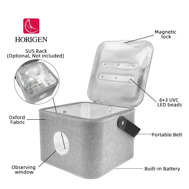 Built-in Battery UV LED Sterilizing Bag Portable Household Travel Multuse Baby Bottle Cloths Personal Stuff Fast Sterilizer Box