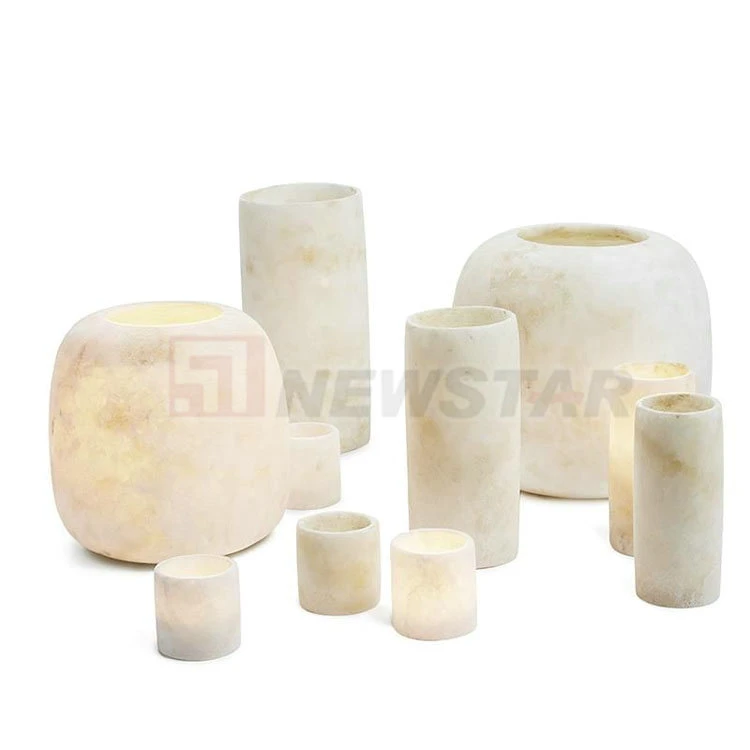 Marble Decoration Candleholder Natural Stone Candlestick