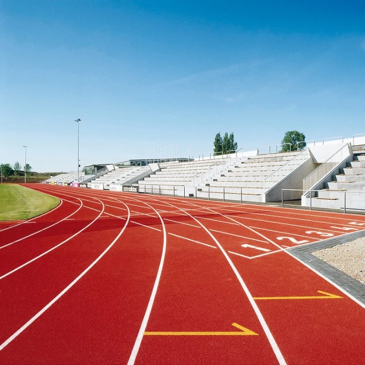 Certificado pela Iaaf Cheio Despeje Grânulos de EPDM e pista de atletismo piso de borracha 1