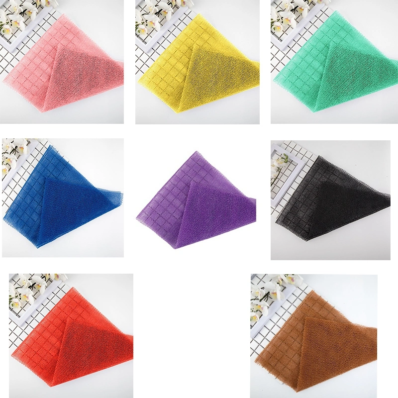 Peeling Nylon Mesh Body Scrubber Lange Bad Schwämme African Peeling Netzschwamm für Zellentferner für abgestorbene Haut