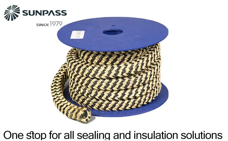 Square Braid White PTFE Supplier and Manufacturer Valve Steam Sealing Packing with Kevlar Fiber in Corner