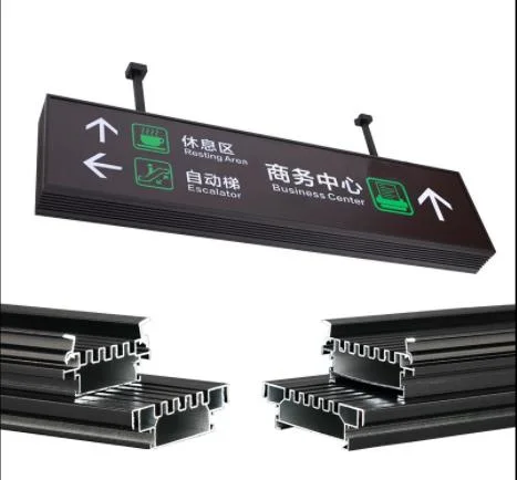 Fabric LED Light Banner Tension Road/Street Poster Advertising Aluminum Light Box Profile