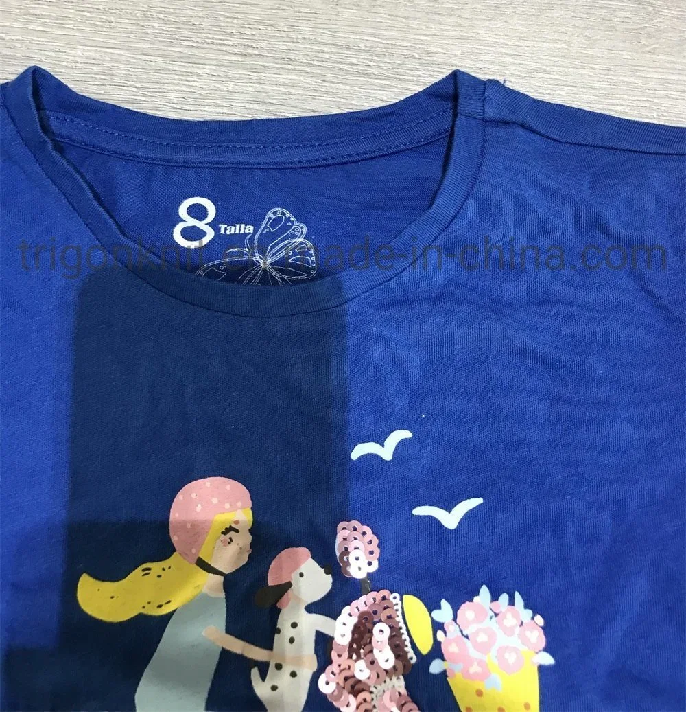 New Children&prime; S T-Shirt Short Sleeve Summer Cotton Cartoon Top Girls Apparel