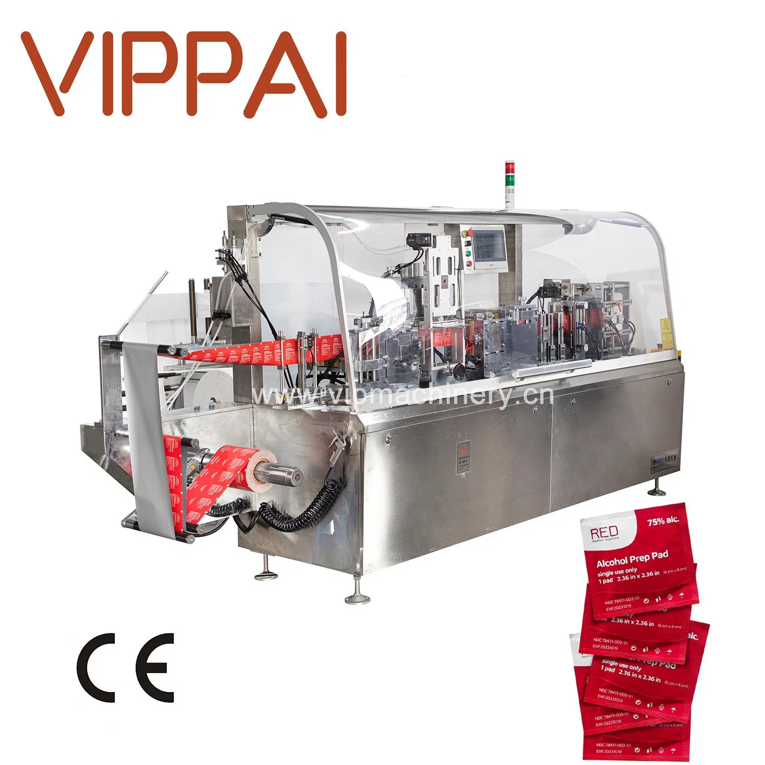 Lingettes humides multifonctions Vippai pour la fabrication de la ligne de production de tissus machine d'emballage Pour usage médical quotidien