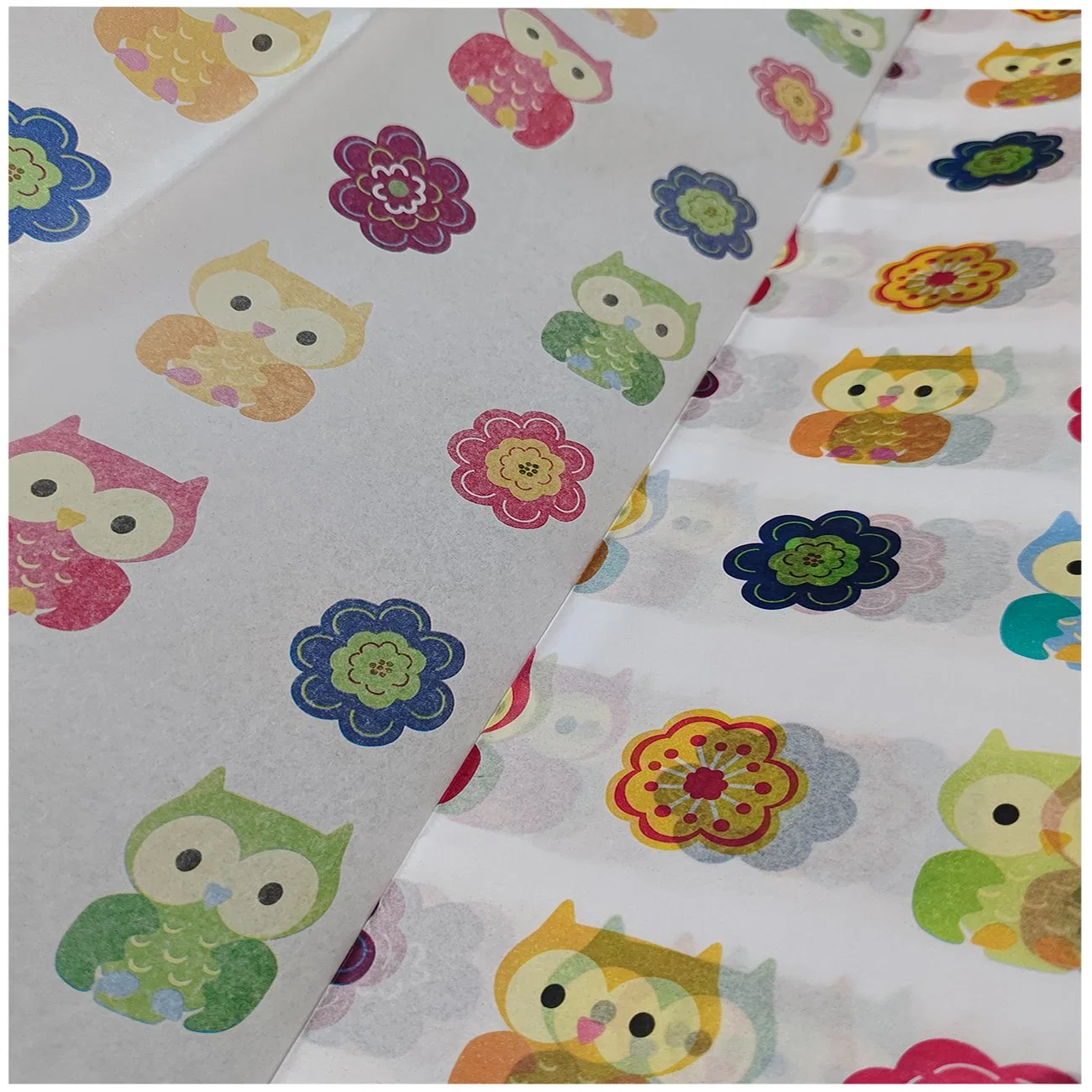 Logo Printed Tissue Wrapping Paper Color Tissue Cute Pattern Gift Wrapping Paper