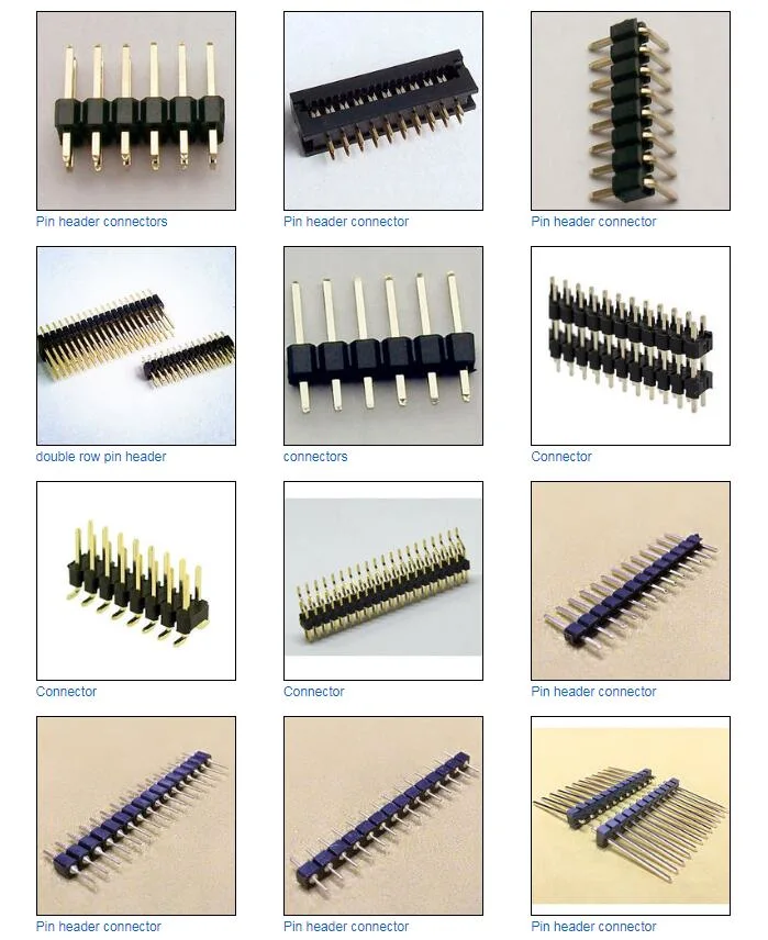 1.27/2.0/2.54 1xn Pin Double Plastic Connector SMT Straight Terminal L=Xx Pin Header