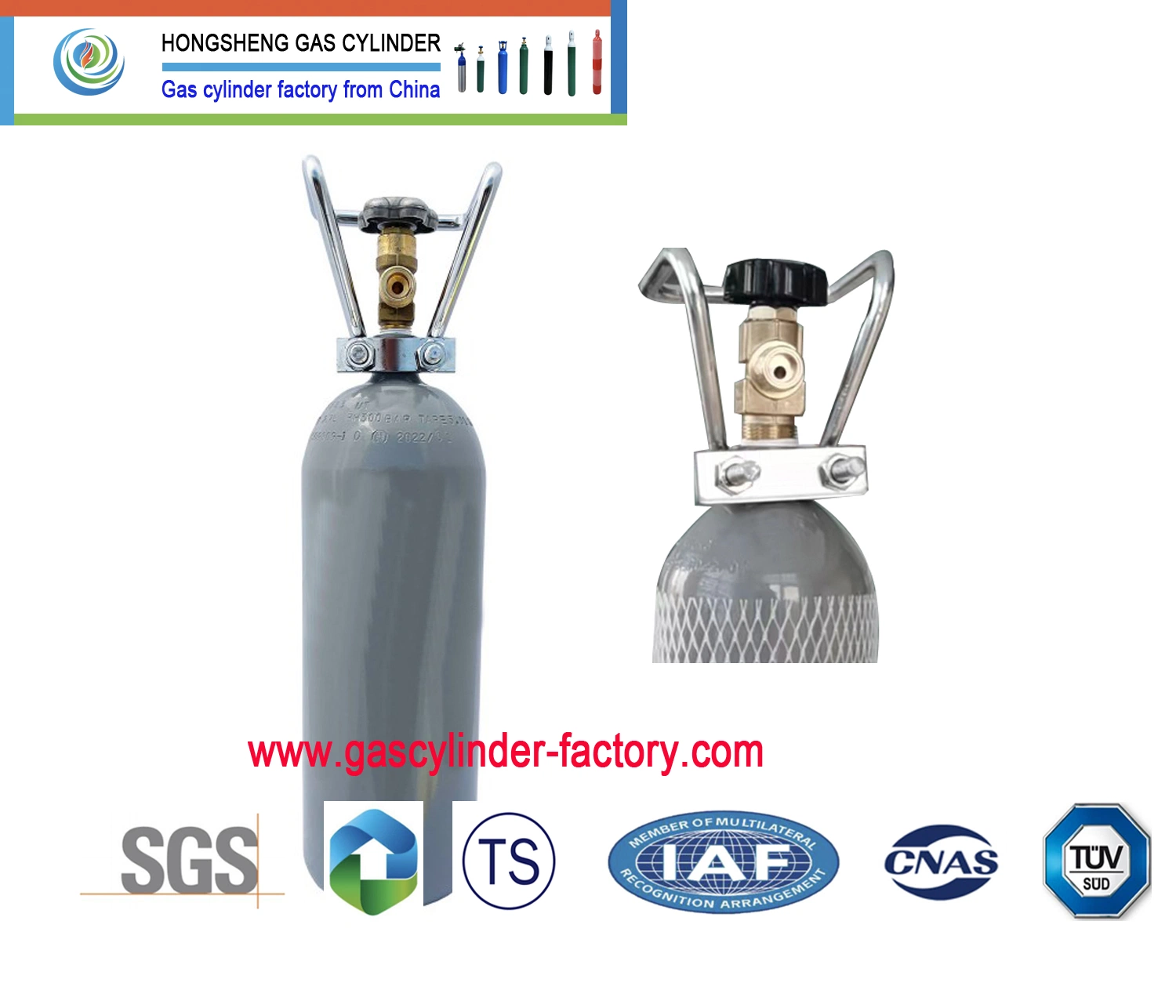 Professional Manufacturer Seamless Steel Industrial/Hospital Welding Oxygen Cylinder Medical Equipment