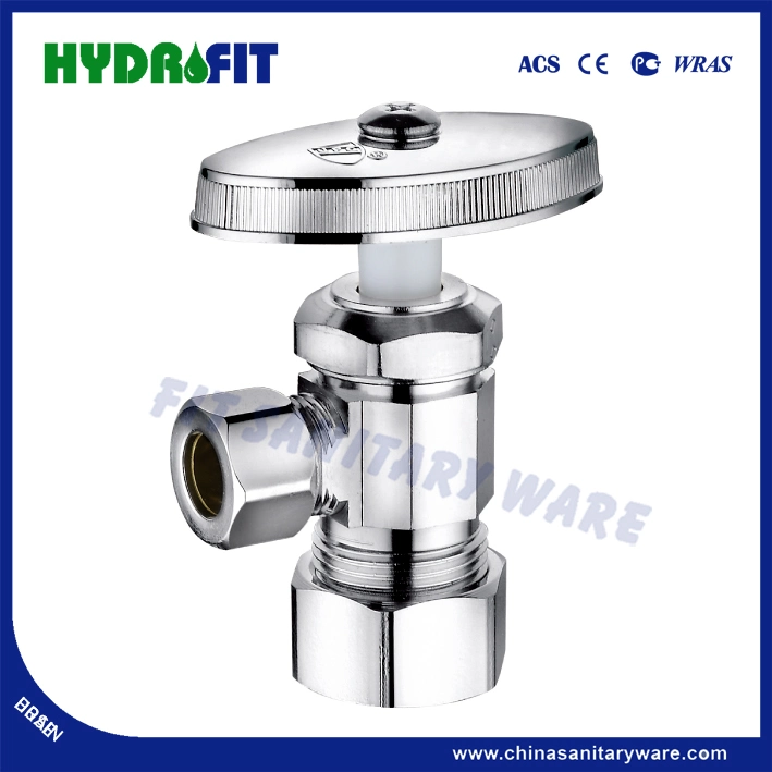 Mulit Turn Brass Copper Angle Valve with Lead Free Cupc USA Standard (F-7301)