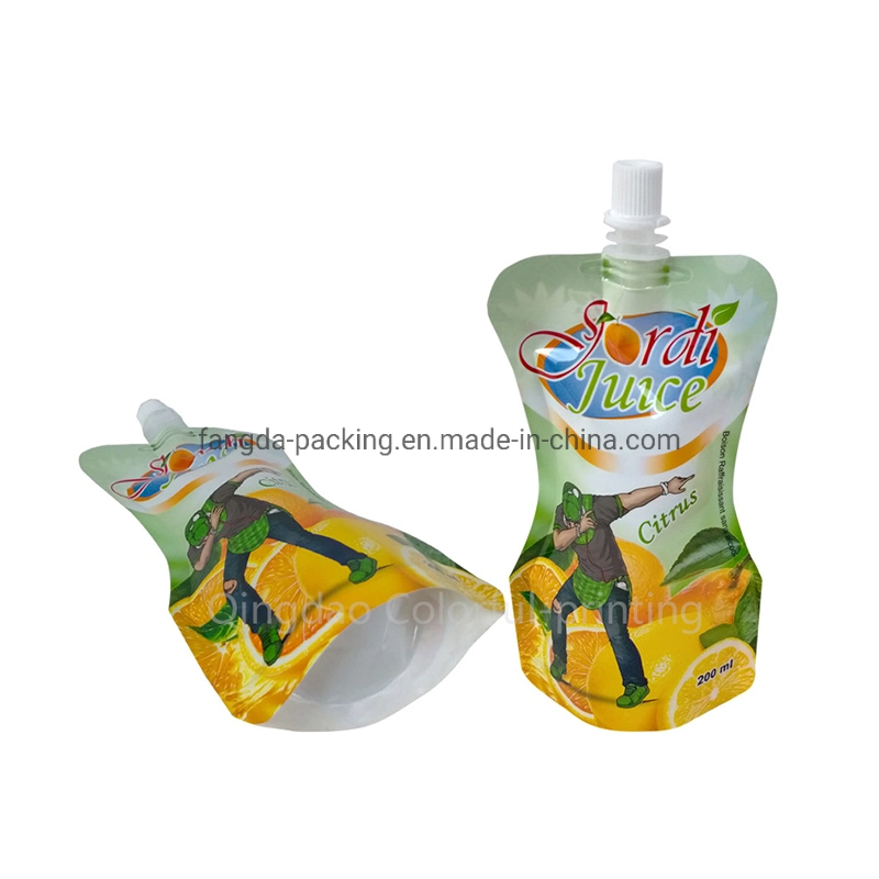 Customized Printing Baby Drink Juice Food Plastic Spout Pouch Packaging Bag