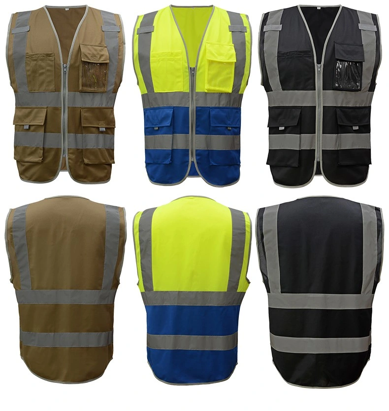 Safety Vest Reflective Company Logo Printing Workwear