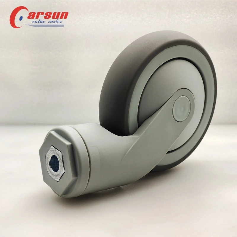 Medical Caster Wheel Silent Without Damaging The Ground All Plastic Without Brakes Swivel Caster Wheel