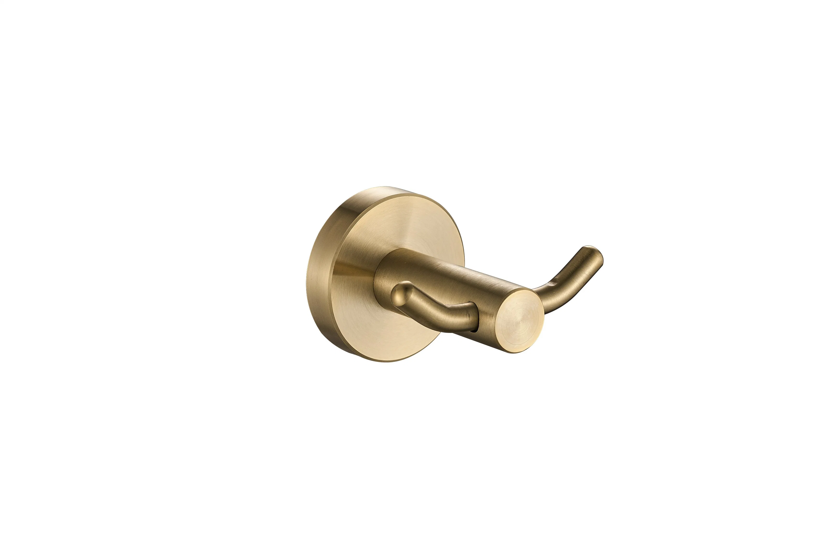 PVD 304 Ss Double Row Hook; Light Gold Robe Hook; Towel Robe