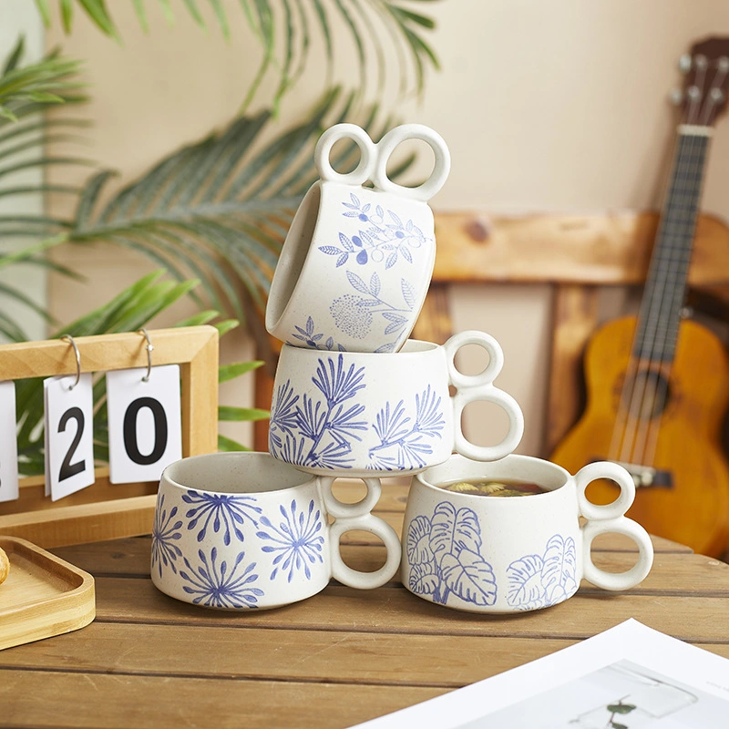 Kundenspezifischer Großhandel Ins Stil Kaffee-Tasse Geschenke Frühstück Keramik Becher Setzen