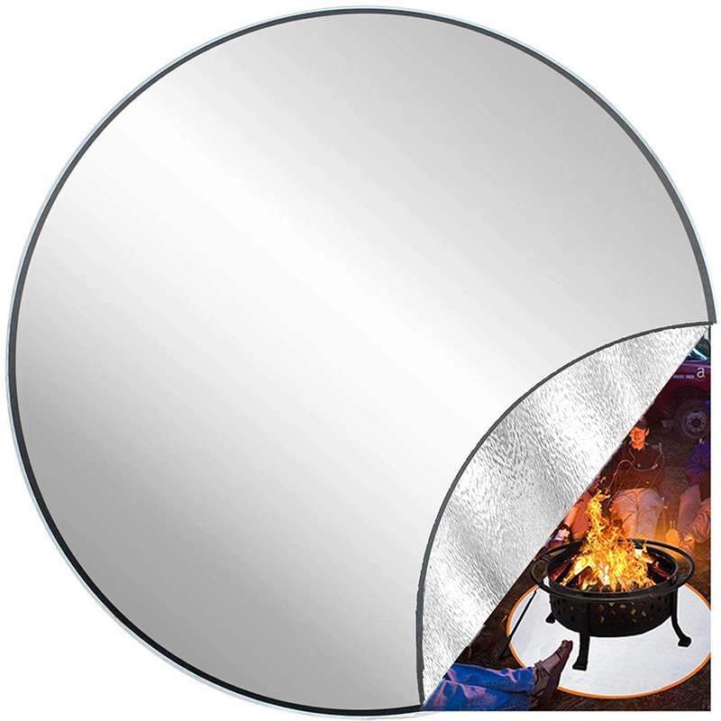 Fire Pit Mat 24 30 36 in. Round and Square الهواء الطلق مخيم المشوي المرج الحمات النار تغطي الغاز النار مطعم شواء مات عالى الجودة