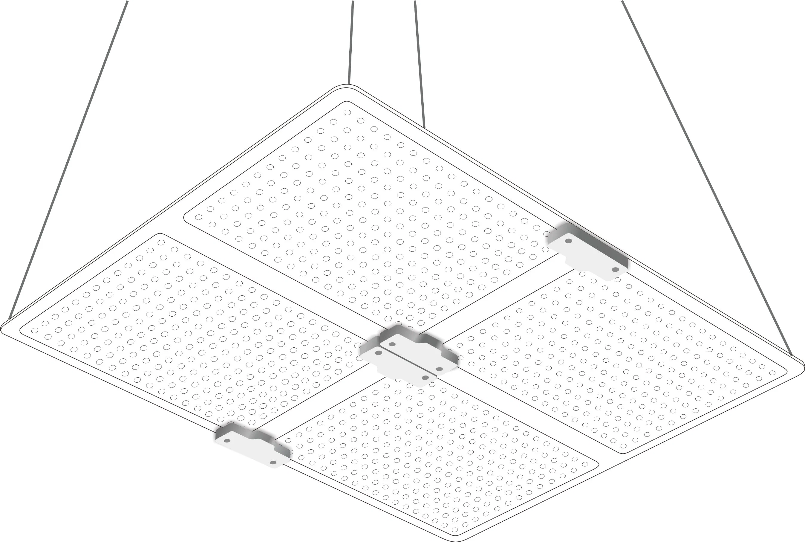 Quantum Board-Q 440W Smart Control Dimmable High PAR/Best in Field UV/IR Fluence LED Grow Light Dlc Approved Full Spectrum Efficacy up to 2.7 Umol/J