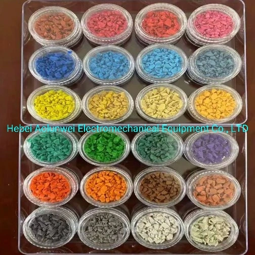 Listingwholesale EPDM Rubber Granules/Recycled Safety Colorful Granulated Rubber Surface