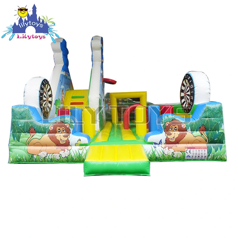 High Quality 0.55mm PVC Giant Inflatable Funcity Amusement Playground for Sale