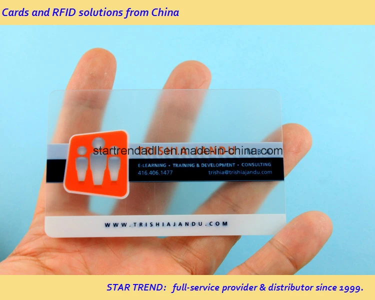 Clear Card with Magnetic Stripe for Shopping Mall