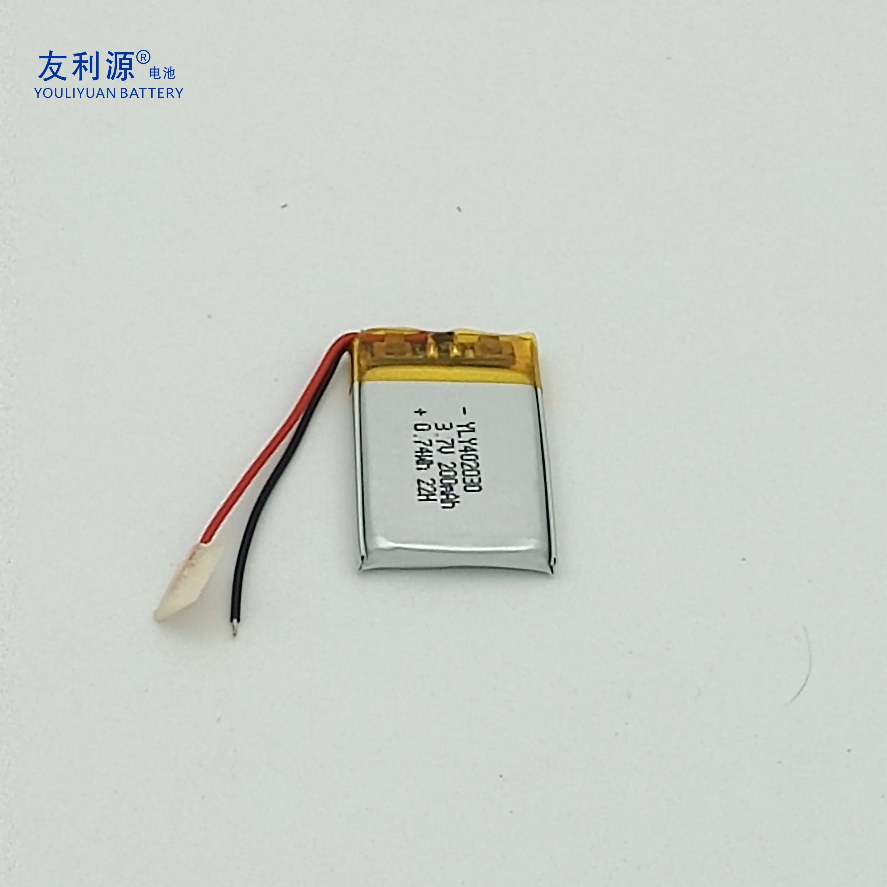 Factory Lithium Polymer Battery 402030 3.7V 200mAh Lipo Li-ion Battery for Mobile Phone/Iot Device/GPS Tracking/Hearing-Aid/Earphone