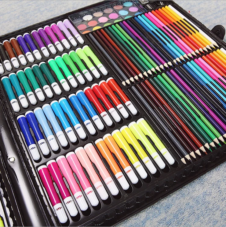 Hot Sale Kids Children Drawing Stationery Supplies Paint Water Color Pen Crayon Oil Pastel Painting Drawing Tool Art Set