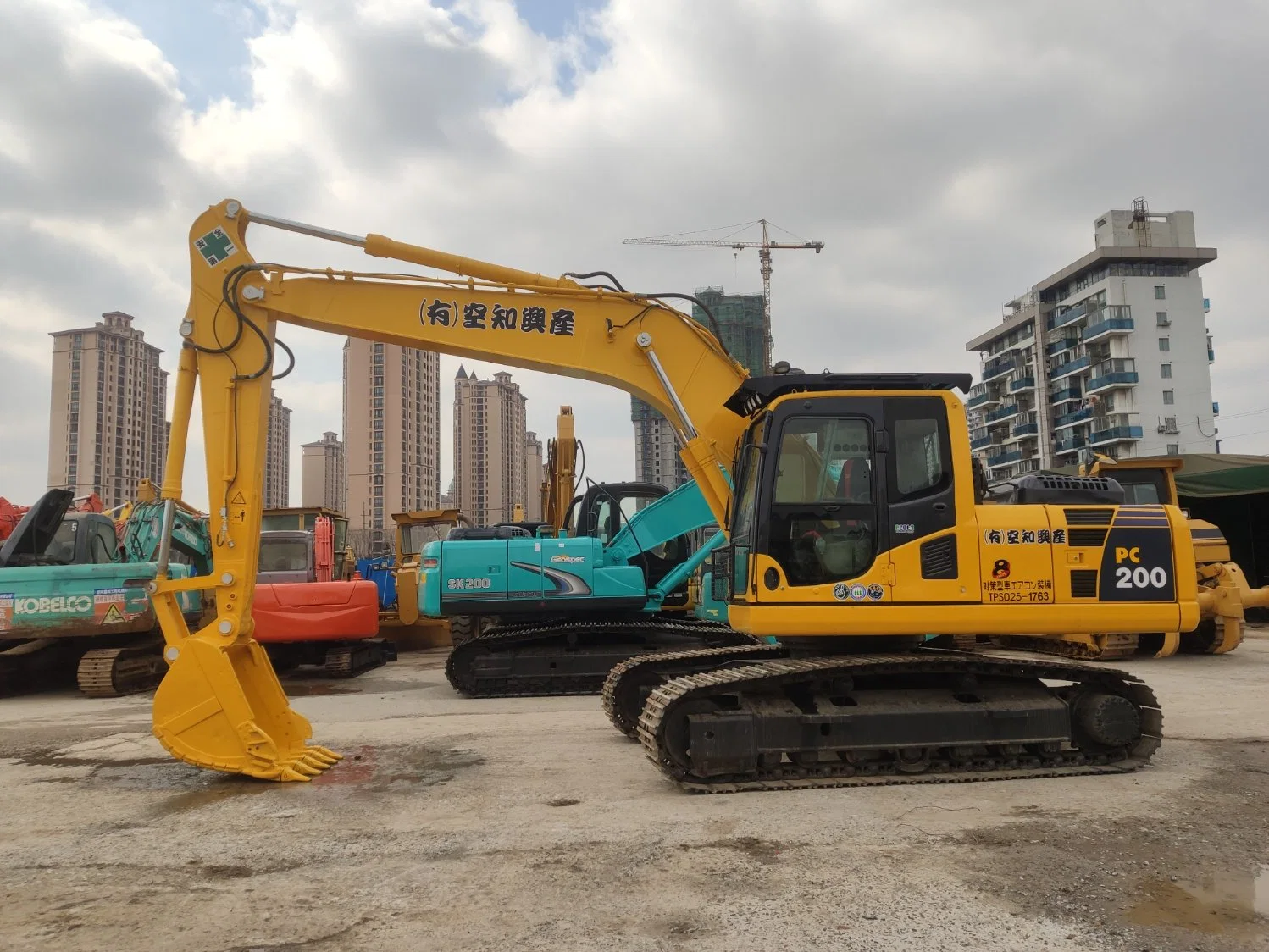 Excavadora Komatsu PC200-8 usada, segunda mano, maquinaria de construcción de 20 toneladas, equipo original de Komatsu